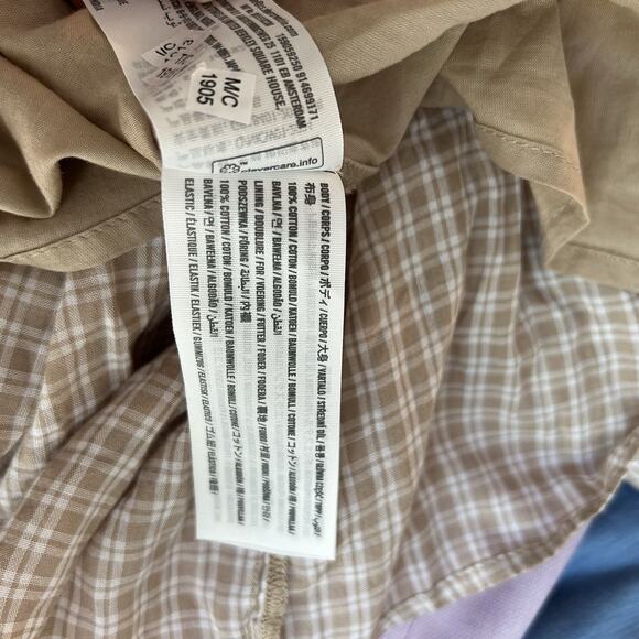 Abercrombie & Fitch The A&F Emerson Drop-Waist Mini Dress in Brown Gingham Small - Picture 15 of 15